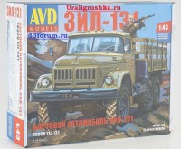 Комплект для самостоятельной сборки 1:43 Бортовой  грузовик 6х6 ЗиЛ-131 (AVD Models)